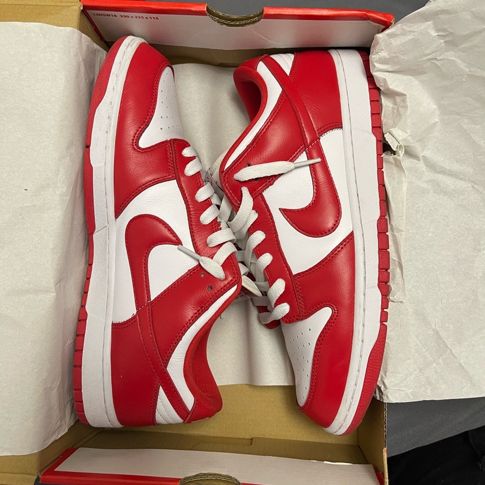 University Red Dunk Low